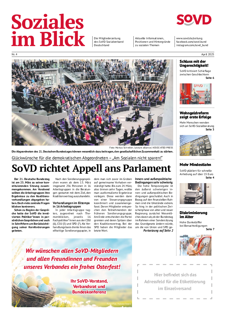 SoVD-Zeitung 04/2025 (Bayern, Hessen)
