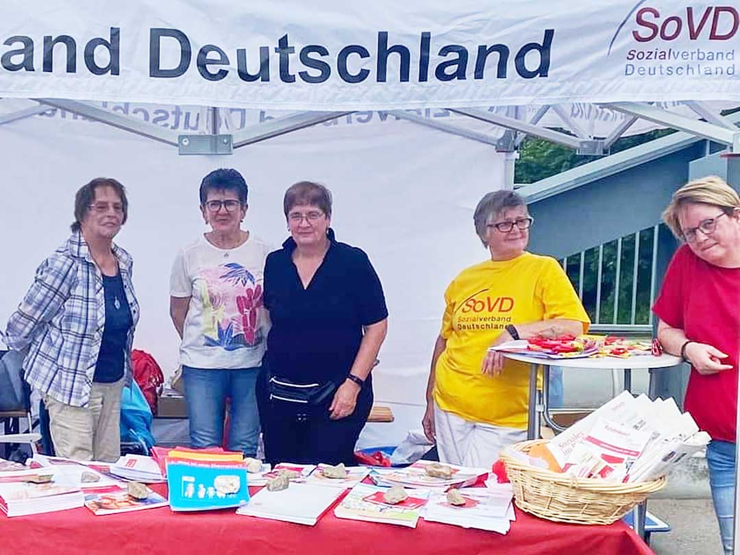 Das Team am SoVD-Infostand.